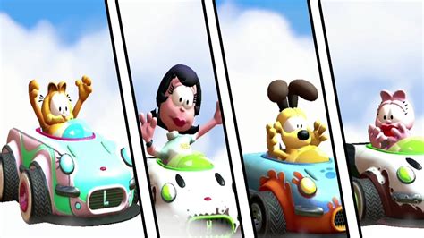 Garfield Kart Furious Racing - All Characters - YouTube