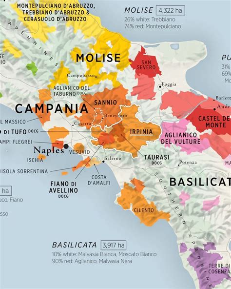 New wine map of Italy