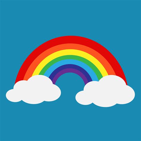 rainbow with cloud icon 572675 Vector Art at Vecteezy