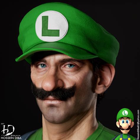 Hossein Diba - 3D Model of Luigi from Super Mario (Real Time)