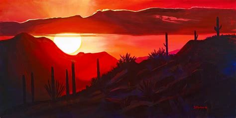 Diana Madaras | Desert sunset painting, Sunset painting, Sunrise painting