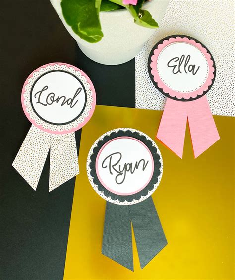 Wedding Name Tags with Cricut by Lindi Haws of Love The Day