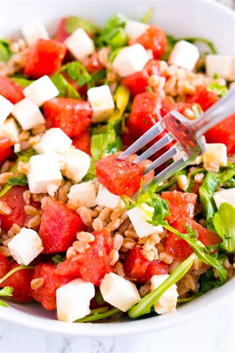 Watermelon Feta Salad Recipe | Delicioous Meets Healthy