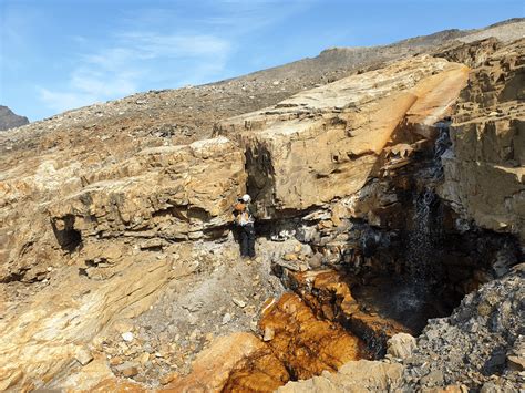 Field photo of the bedrock geology of the coastal slope 1.5 km west of... | Download Scientific ...