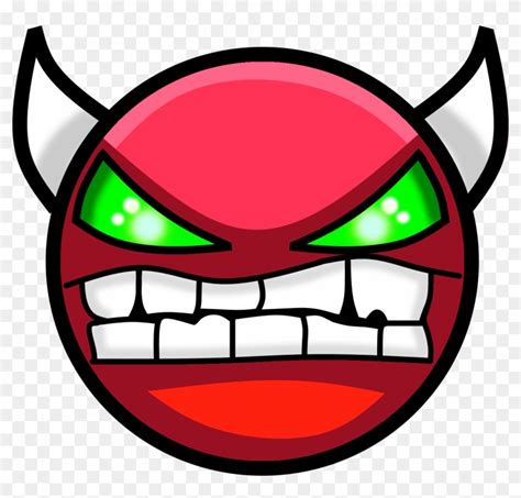 Devil Face Png - Geometry Dash Hard Demon, Transparent Png - 1024x932 ...