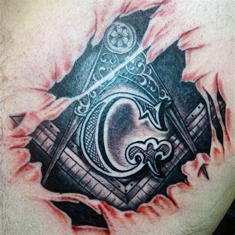 90 Masonic Tattoos For Men - Freemasonry Ink Designs