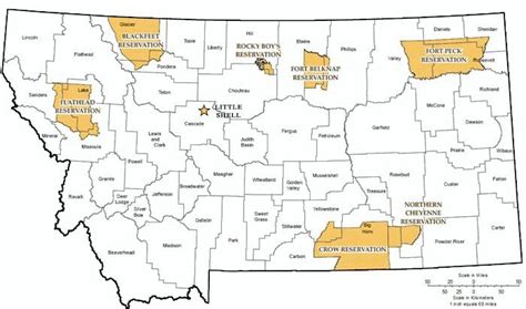 Indian Reservations In Montana Map - Kaleb Watson