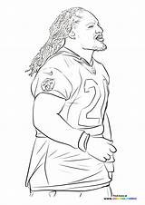 NFL Players  Coloring Pages For Kids Free print Or Download sketch template