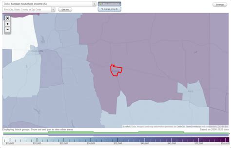 Annona, Texas (TX) income map, earnings map, and wages data