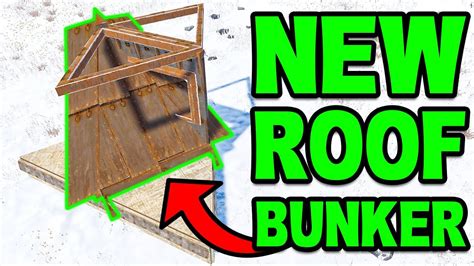 NEW ROOF BUNKER / Rust Base Design 2x1 - YouTube