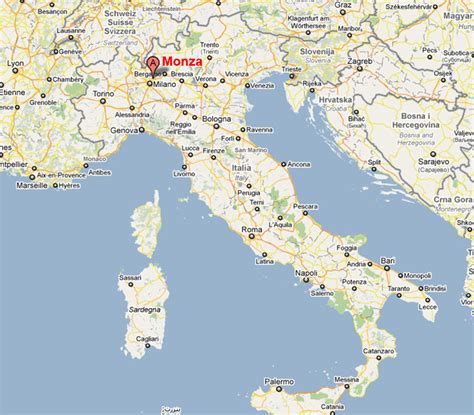 Monza Carte et Image Satellite