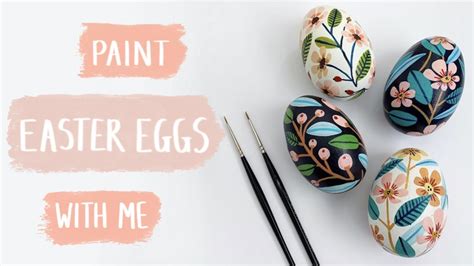 DECORATING EASTER EGGS | DIY tutorial using Acrylic paint - YouTube