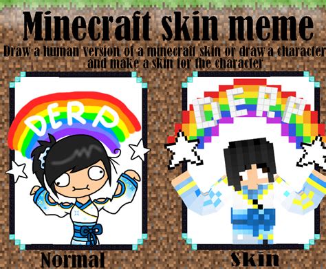 Minecraft skin meme by LAAPPLEPIE on DeviantArt