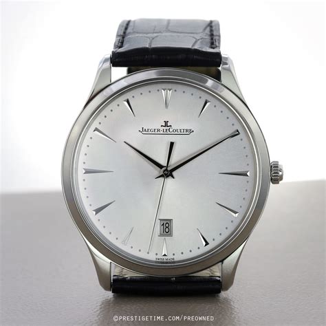 Pre-owned Jaeger LeCoultre Master Ultra Thin Date Automatic 40mm 1288420