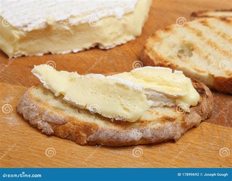 French Brie Cheese On Toast Stock Photography - Image: 17899692