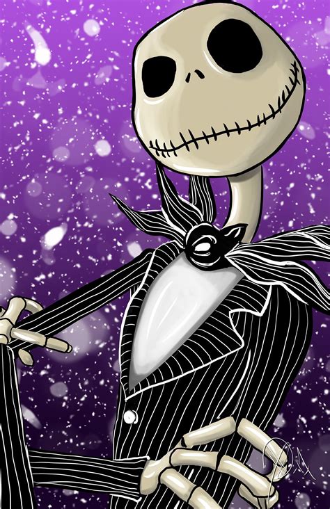 Jack Skellington drawing from the Walt Disney movie The Nightma… | Nightmare before christmas ...