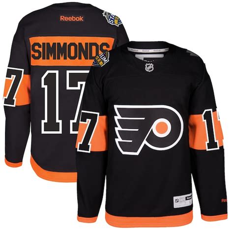 Men's Philadelphia Flyers Wayne Simmonds Reebok Black 2017 Stadium ...