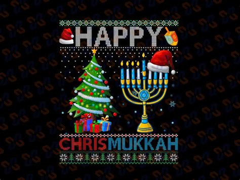 Merry Chrismukkah Banner Silver Chanukah Dreidel Garland for Happy Hanukkah Christmas Xmas ...