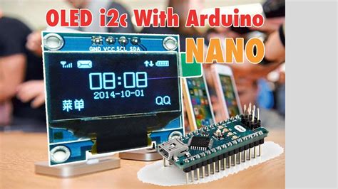 OLED I2C Display With Arduino Nano tutorial - YouTube