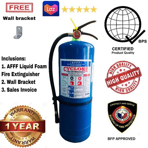 Fire Extinguisher AFFF 10lbs Liquid Foam Fire Extinguisher 10 lbs ...