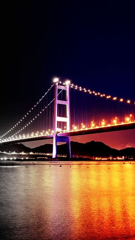 Night Bridge | Bridge wallpaper, Wallpaper pictures, City landscape