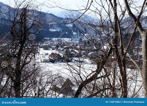 Shirakawa-go in Winter, Japan. Stock Photo - Image of tourism ...