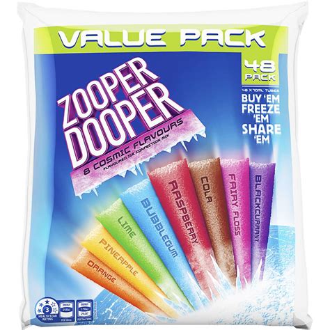 Zooper Dooper 8 Cosmic Flavours 48x70ml | Woolworths