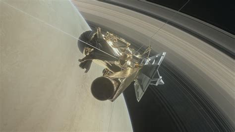 Cassini spacecraft's grand finale at Saturn depicted in Google doodle