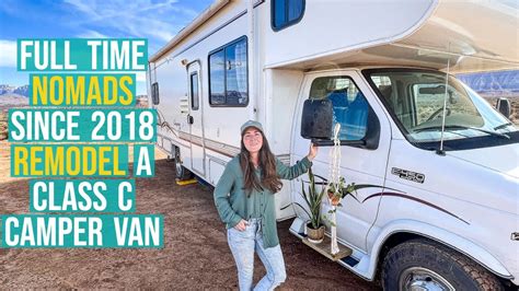 Tour Our Completely Remodeled Class C Camper Van // Full Time RV Tiny Home on the Road! - YouTube