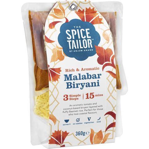 Calories in The Spice Tailor Malabar Biryani Kit calcount