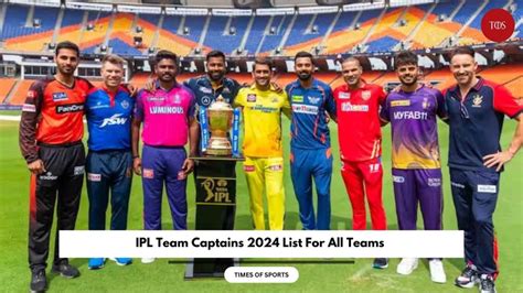 IPL Team Captains 2024 List For All Teams with Vice Captain