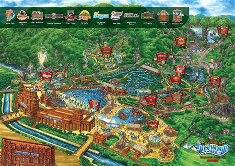 Park Map - Lost World of Tambun Theme Park