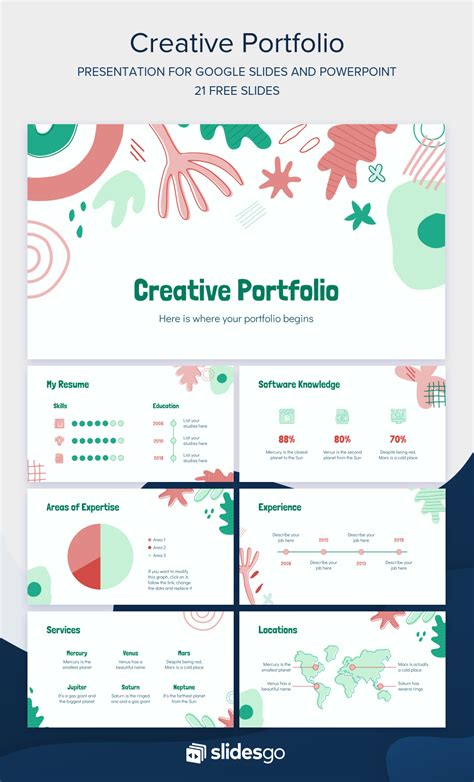 Creative Portfolio - Free Template | Powerpoint design templates, Creative portfolio, Powerpoint ...