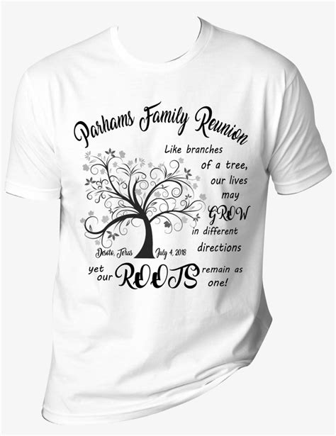 Family Reunion Templates For T Shirts