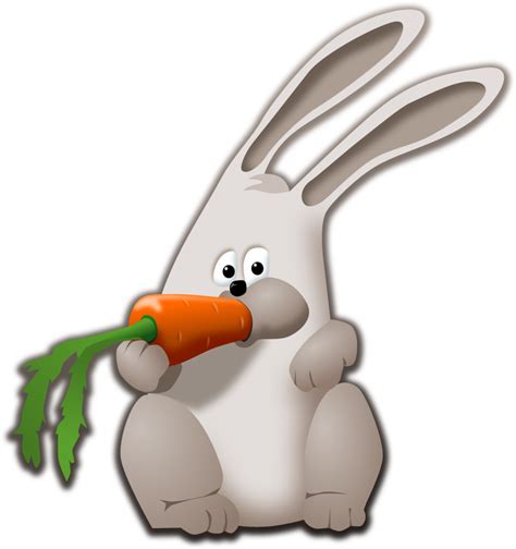 Public Domain Clip Art Image | bunny eating carrot | ID: 13954303216152 | PublicDomainFiles.com