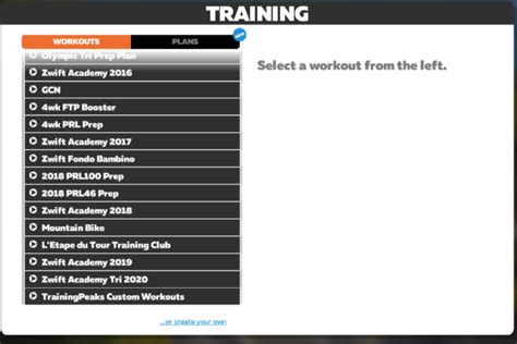 How to follow a workout on Zwift