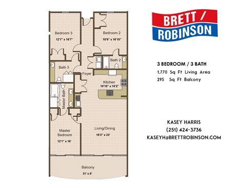 3 Bdrm Floor Plan – Matterport 3D Virtual Tours in Alabama, Florida and Gulf Coast