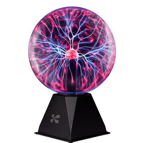 Katzco 8 Inch Plasma Ball - Static Electricity in a Vacuum Pressurized ...