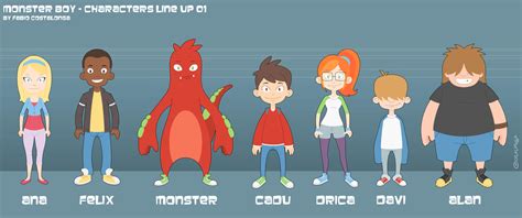 Monster Boy - Characters Line Up 01 by Costalonga on DeviantArt