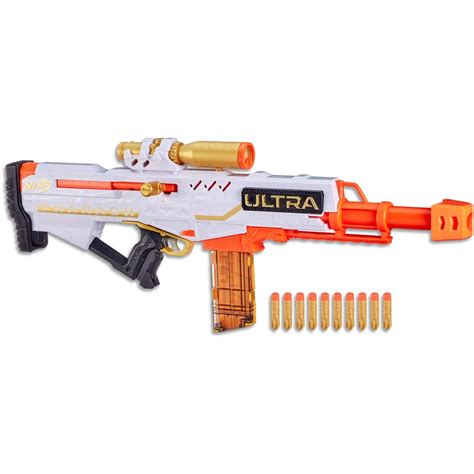 Nerf Ultra Pharaoh Bolt Action Toy Blaster with Limited Edition Gold ...