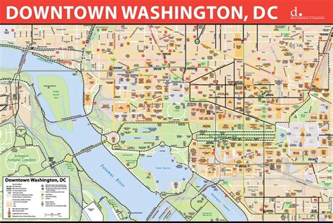 Washington, D.C. downtown bike map