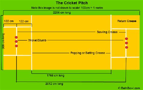 How many metres long is the cricket pitch? - Quora