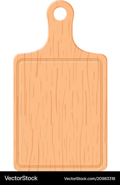 Wooden cutting board Royalty Free Vector Image