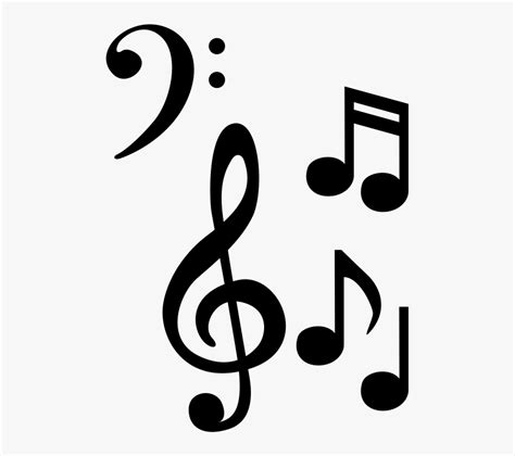 Wall Art Music Symbol Black And White, HD Png Download , Transparent Png Image - PNGitem