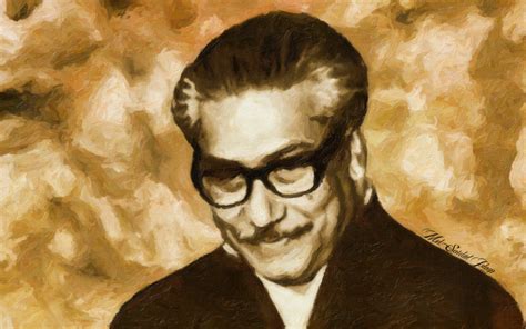 Portrait Of Bangabandhu Sheikh Mujibur Rahman by SaidulIslam on DeviantArt