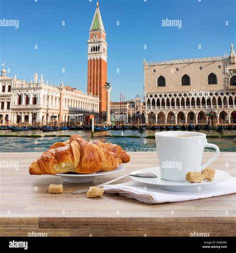 Breakfast at Venice, Italy Stock Photo - Alamy