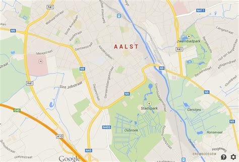 Map of Aalst