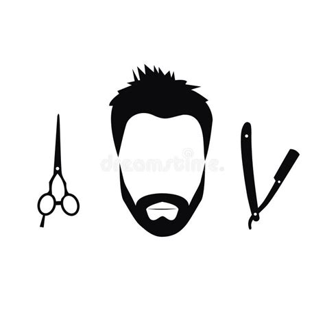 Set of Barber Tools for Men Stock Vector - Illustration of beauty, hairdressing: 90041575