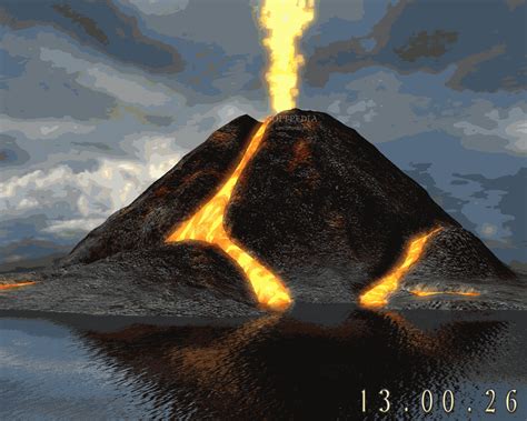 Active Volcano 3D Screensaver Download