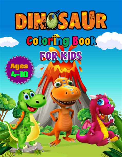 Copy of Dinosaur coloring book cover | PosterMyWall